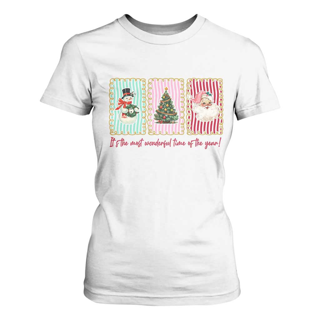 It's The Most Wonderful Time Of The Year T Shirt For Women Coquette Christmas TS11 White Print Your Wear