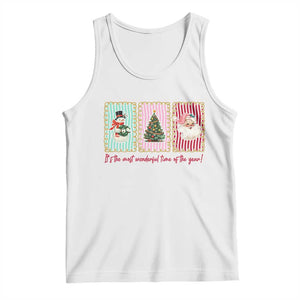 It's The Most Wonderful Time Of The Year Tank Top Coquette Christmas TS11 White Print Your Wear