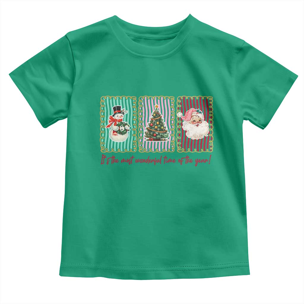 It's The Most Wonderful Time Of The Year Toddler T Shirt Coquette Christmas TS11 Irish Green Print Your Wear