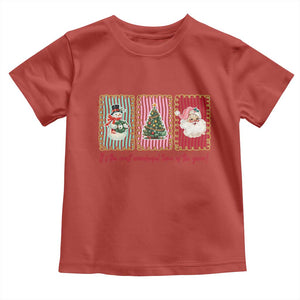 It's The Most Wonderful Time Of The Year Toddler T Shirt Coquette Christmas TS11 Red Print Your Wear