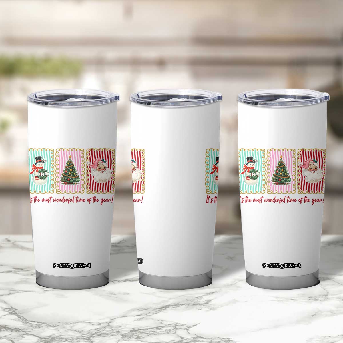 It's The Most Wonderful Time Of The Year Tumbler Cup Coquette Christmas TS11 Print Your Wear