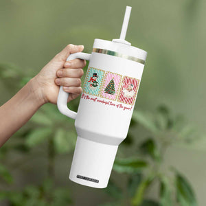 It's The Most Wonderful Time Of The Year Tumbler With Handle Coquette Christmas TS11 Print Your Wear