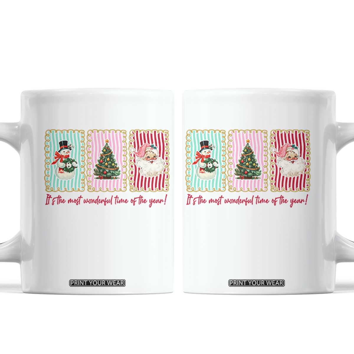 It's The Most Wonderful Time Of The Year Coffee Mug Coquette Christmas TS11 White Print Your Wear