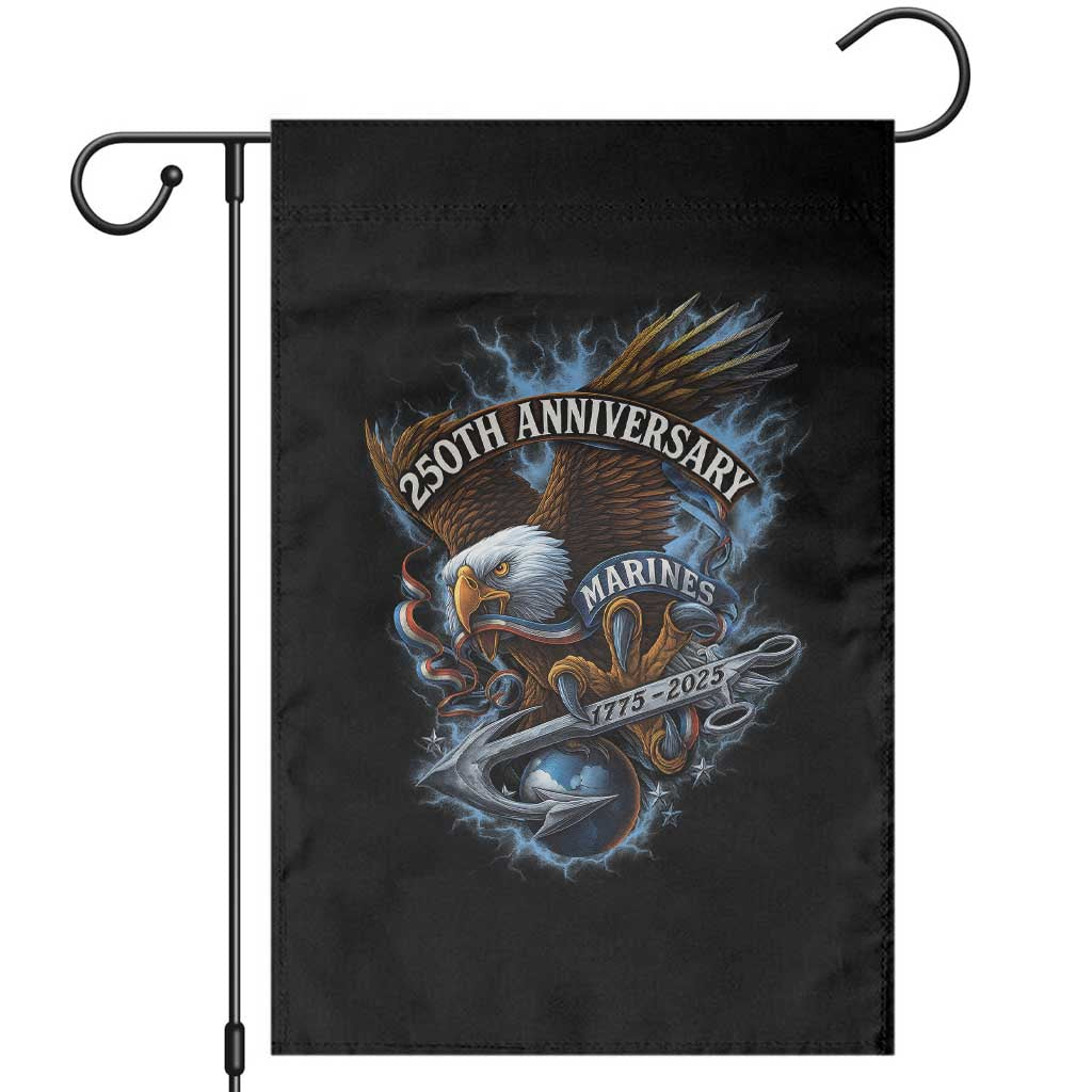 Us Marines Military 250th Anniversary Garden Flag Bald Eagle Anchor TS11 Black Print Your Wear