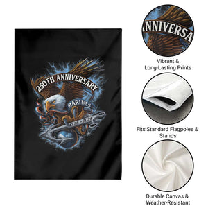 Us Marines Military 250th Anniversary Garden Flag Bald Eagle Anchor TS11 Print Your Wear