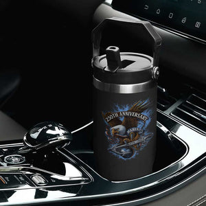 Us Marines Military 250th Anniversary Flip Straw Tumbler Bald Eagle Anchor TS11 Print Your Wear