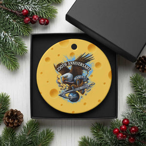 Us Marines Military 250th Anniversary Ceramic Ornament Bald Eagle Anchor TS11 1pc Yellow Cheese Print Your Wear