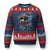 Us Marines Military 250th Anniversary Ugly Christmas Sweater Bald Eagle Anchor - Print Your Wear