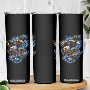 Us Marines Military 250th Anniversary Skinny Tumbler Bald Eagle Anchor TS11 Print Your Wear