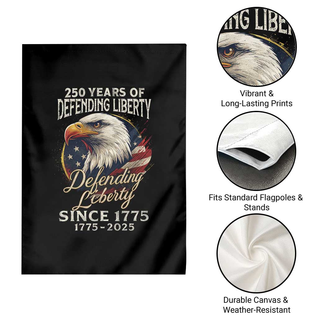 Patriotic USA Army Military 250th Anniversary Garden Flag 250 Years Of Defending Liberty Since 1775 TS11 Print Your Wear
