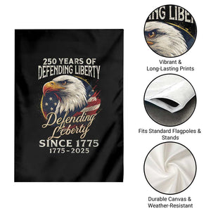 Patriotic USA Army Military 250th Anniversary Garden Flag 250 Years Of Defending Liberty Since 1775 - Print Your Wear