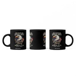 Patriotic USA Army Military 250th Anniversary Coffee Mug 250 Years Of Defending Liberty Since 1775 - Print Your Wear