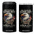 Patriotic USA Army Military 250th Anniversary 4 in 1 Can Cooler Tumbler 250 Years Of Defending Liberty Since 1775 - Print Your Wear