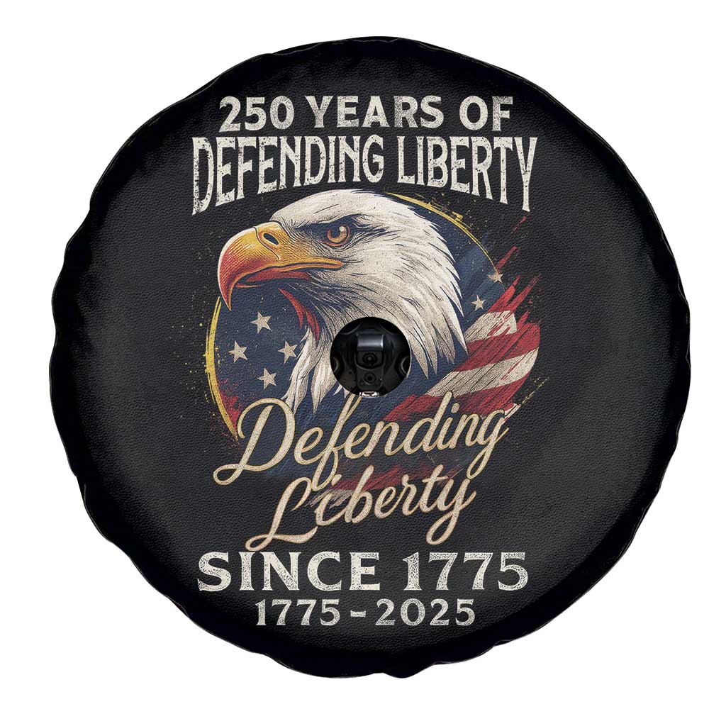 Patriotic USA Army Military 250th Anniversary Spare Tire Cover 250 Years Of Defending Liberty Since 1775 TS11 Print Your Wear