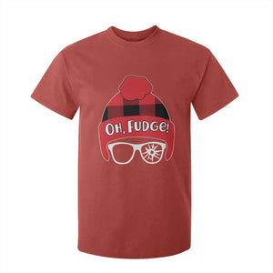 Funny Christmas Movie T Shirt For Kid Oh Fudge Buffalo Plaid Printed Graphic Beanie Cap TS11 Red Print Your Wear