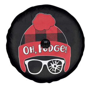 Funny Christmas Movie Spare Tire Cover Oh Fudge Buffalo Plaid Printed Graphic Beanie Cap TS11 Print Your Wear