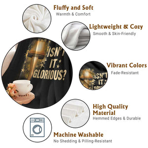 Funny Christmas Movie Leg Lamp Throw Blanket Isnt It Glorious TS11 Print Your Wear