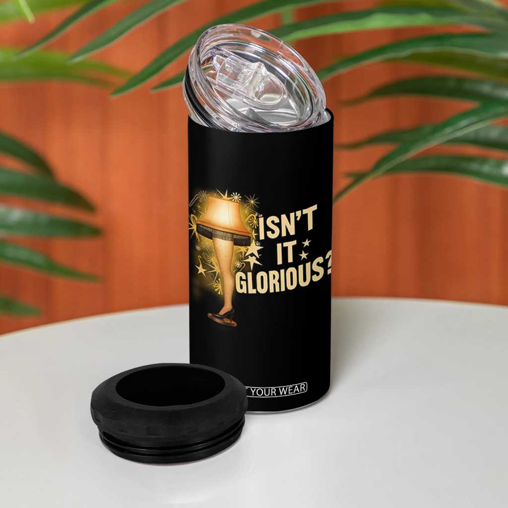 Funny Christmas Movie Leg Lamp 4 in 1 Can Cooler Tumbler Isnt It Glorious TS11 Print Your Wear