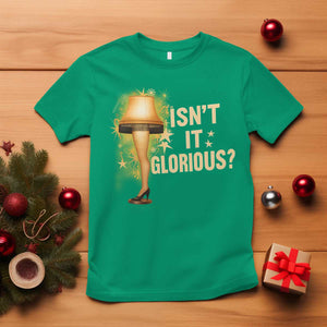 Funny Christmas Movie Leg Lamp T Shirt Isnt It Glorious TS11 Irish Green Print Your Wear