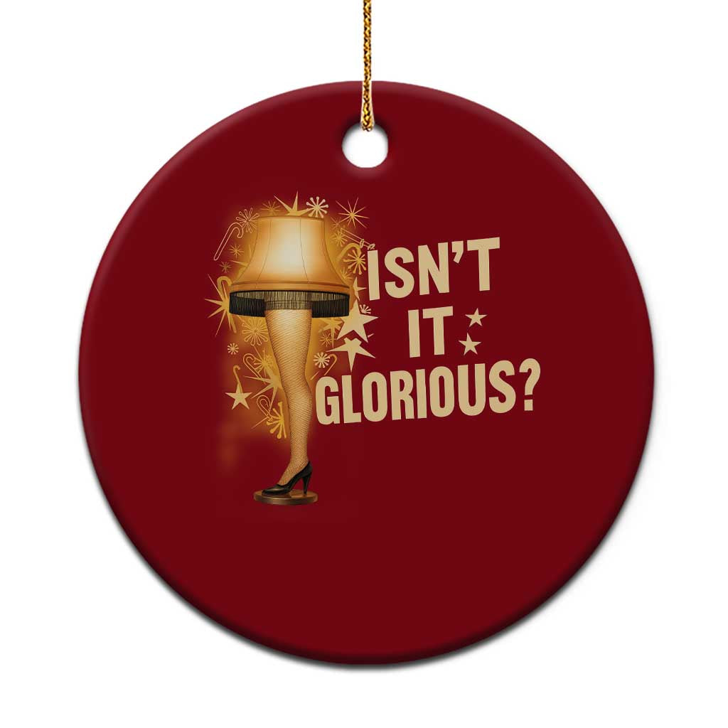 Funny Christmas Movie Leg Lamp Ceramic Ornament Isnt It Glorious TS11 1pc Red Print Your Wear