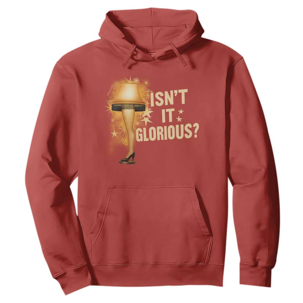 Funny Christmas Movie Leg Lamp Hoodie Isnt It Glorious TS11 Red Print Your Wear