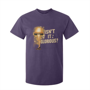 Funny Christmas Movie Leg Lamp T Shirt For Kid Isnt It Glorious TS11 Purple Print Your Wear