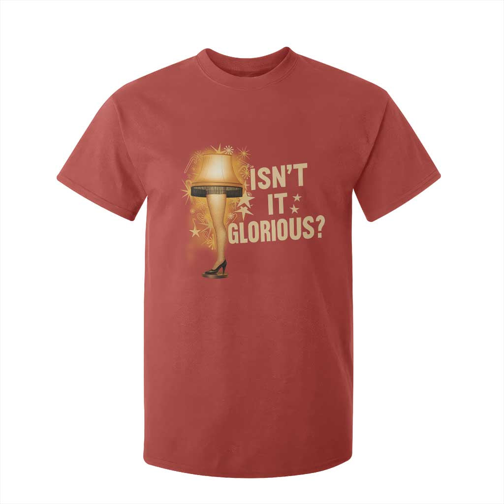 Funny Christmas Movie Leg Lamp T Shirt For Kid Isnt It Glorious TS11 Red Print Your Wear