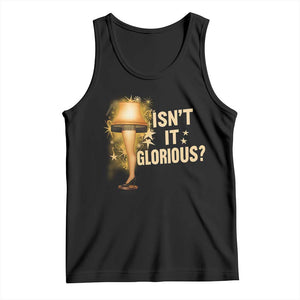 Funny Christmas Movie Leg Lamp Tank Top Isnt It Glorious TS11 Black Print Your Wear
