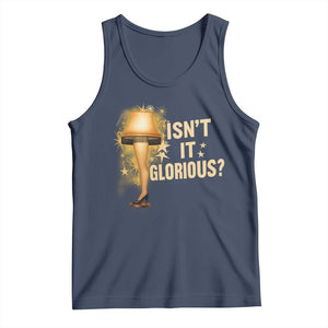 Funny Christmas Movie Leg Lamp Tank Top Isnt It Glorious TS11 Navy Print Your Wear