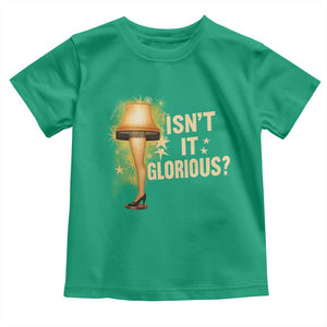 Funny Christmas Movie Leg Lamp Toddler T Shirt Isnt It Glorious TS11 Irish Green Print Your Wear