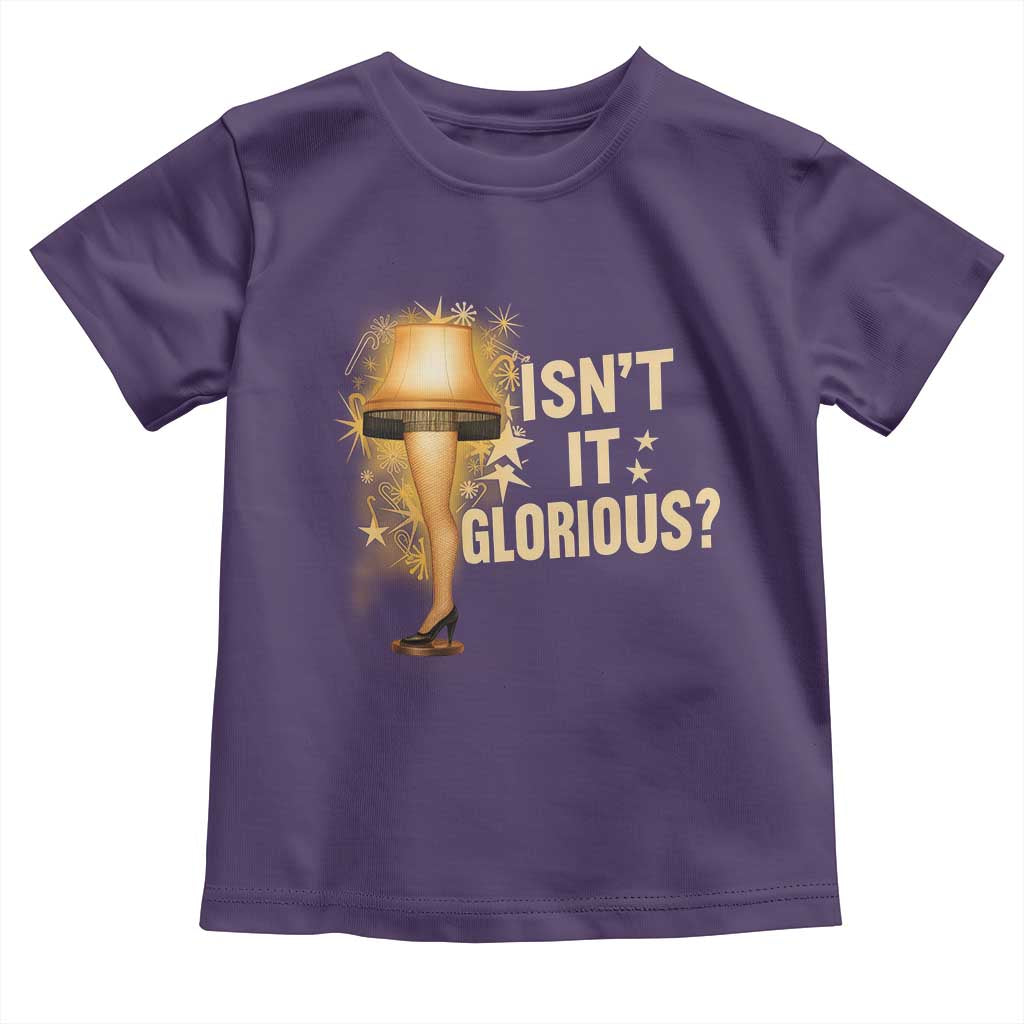 Funny Christmas Movie Leg Lamp Toddler T Shirt Isnt It Glorious TS11 Purple Print Your Wear
