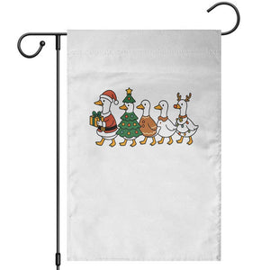 Funny Christmas Silly Goose Poultry Animal Lovers Garden Flag TS11 White Print Your Wear