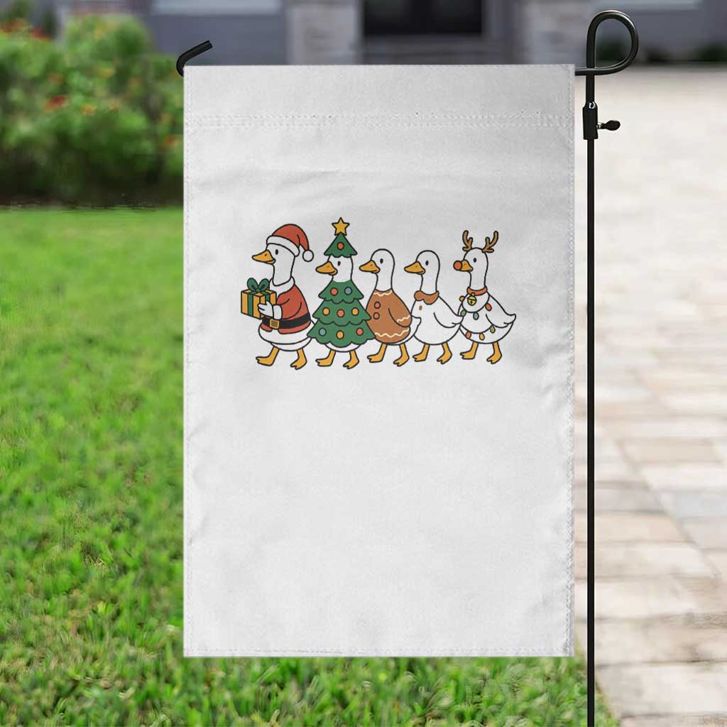 Funny Christmas Silly Goose Poultry Animal Lovers Garden Flag TS11 Print Your Wear