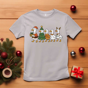 Funny Christmas Silly Goose Poultry Animal Lovers T Shirt TS11 Ice Gray Print Your Wear