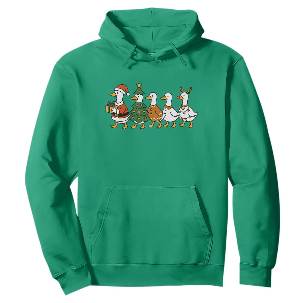 Funny Christmas Silly Goose Poultry Animal Lovers Hoodie TS11 Irish Green Print Your Wear
