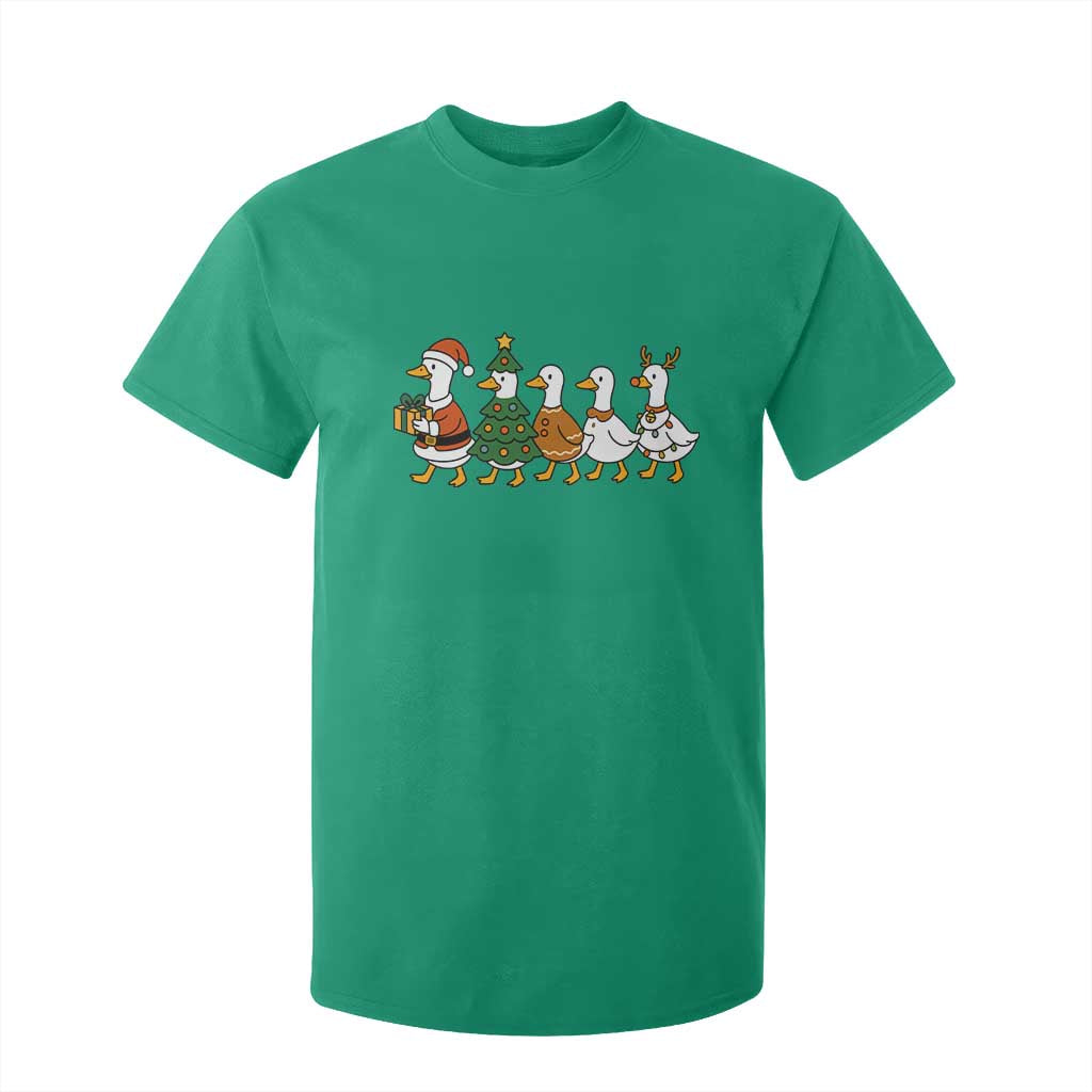 Funny Christmas Silly Goose Poultry Animal Lovers T Shirt For Kid TS11 Irish Green Print Your Wear