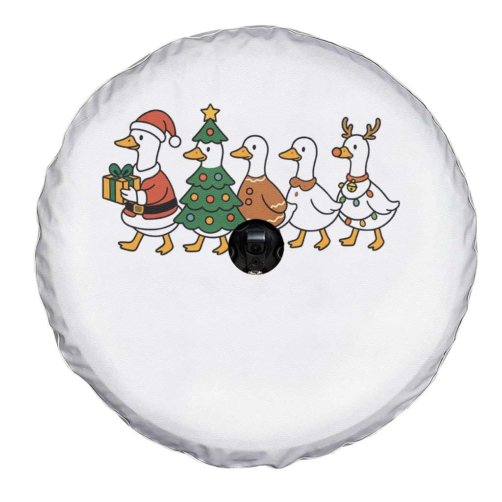 Funny Christmas Silly Goose Poultry Animal Lovers Spare Tire Cover TS11 Print Your Wear