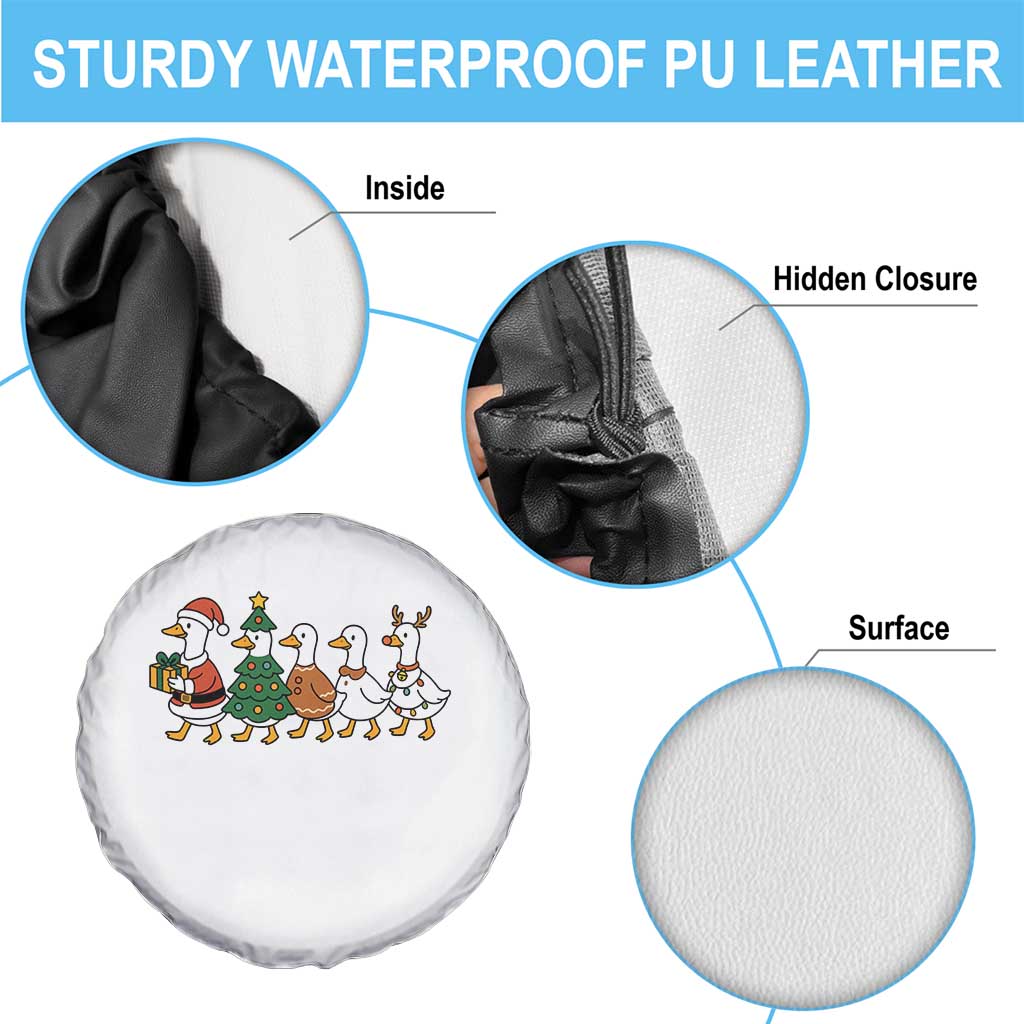 Funny Christmas Silly Goose Poultry Animal Lovers Spare Tire Cover TS11 Print Your Wear