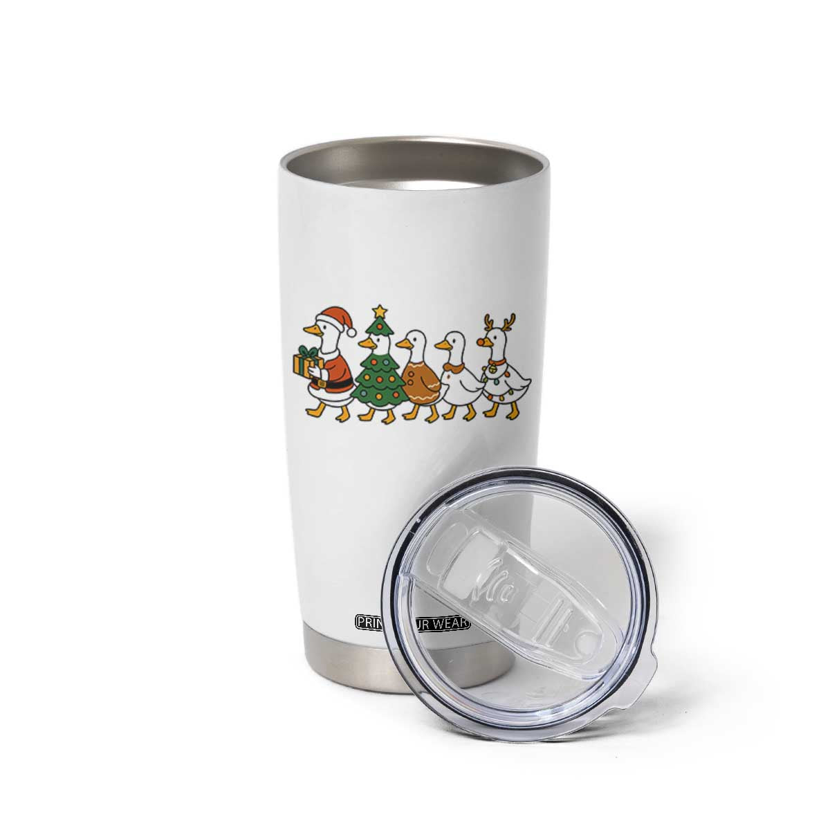 Funny Christmas Silly Goose Poultry Animal Lovers Tumbler Cup TS11 Print Your Wear