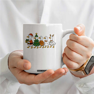 Funny Christmas Silly Goose Poultry Animal Lovers Coffee Mug TS11 Print Your Wear