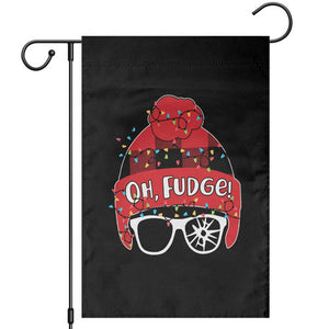 Funny Christmas Movie Garden Flag Oh Fudge Buffalo Plaid Printed Graphic Beanie Cap Xmas Light TS11 Black Print Your Wear