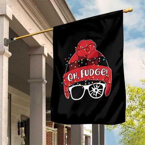 Funny Christmas Movie Garden Flag Oh Fudge Buffalo Plaid Printed Graphic Beanie Cap Xmas Light TS11 Print Your Wear