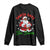 Funny Black Santa Says Six Seven Long Sleeve Shirt Christmas 67 Meme African American Santa Gen Alpha Slang TS11 Black Print Your Wear