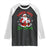 Funny Black Santa Says Six Seven Raglan Shirt Christmas 67 Meme African American Santa Gen Alpha Slang TS11 Black White Print Your Wear