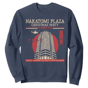 Christmas Nakatomi Plaza Sweatshirt Christmas Party 1988 Noel Vintage Japanese Style TS11 Navy Print Your Wear