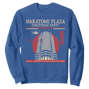 Christmas Nakatomi Plaza Sweatshirt Christmas Party 1988 Noel Vintage Japanese Style TS11 Royal Blue Print Your Wear