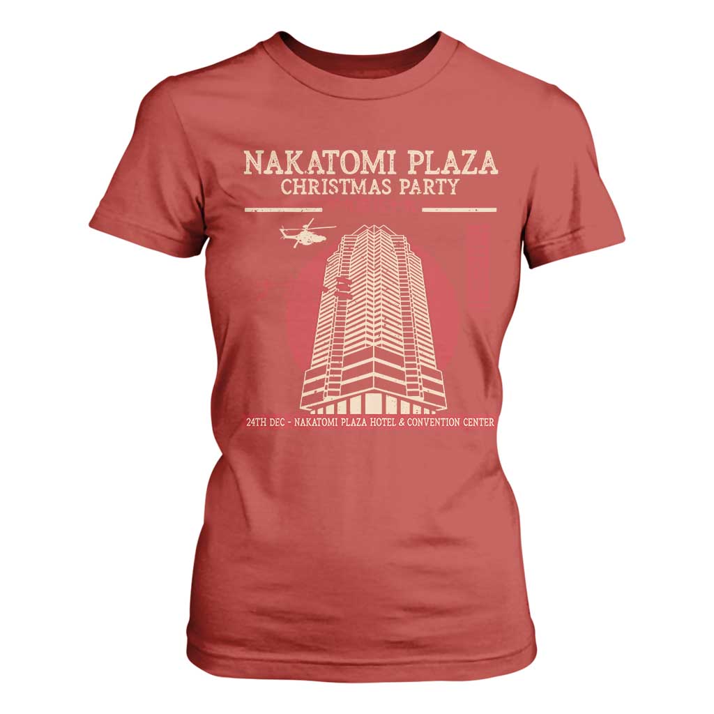 Christmas Nakatomi Plaza T Shirt For Women Christmas Party 1988 Noel Vintage Japanese Style TS11 Red Print Your Wear