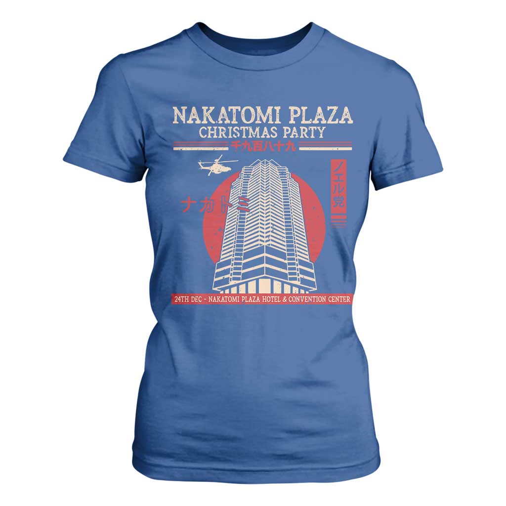 Christmas Nakatomi Plaza T Shirt For Women Christmas Party 1988 Noel Vintage Japanese Style TS11 Royal Blue Print Your Wear