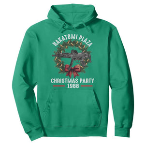 Funny Nakatomi Plaza Hoodie Christmas Party 1988 Xmas Bullet Gun Wreath TS11 Irish Green Print Your Wear