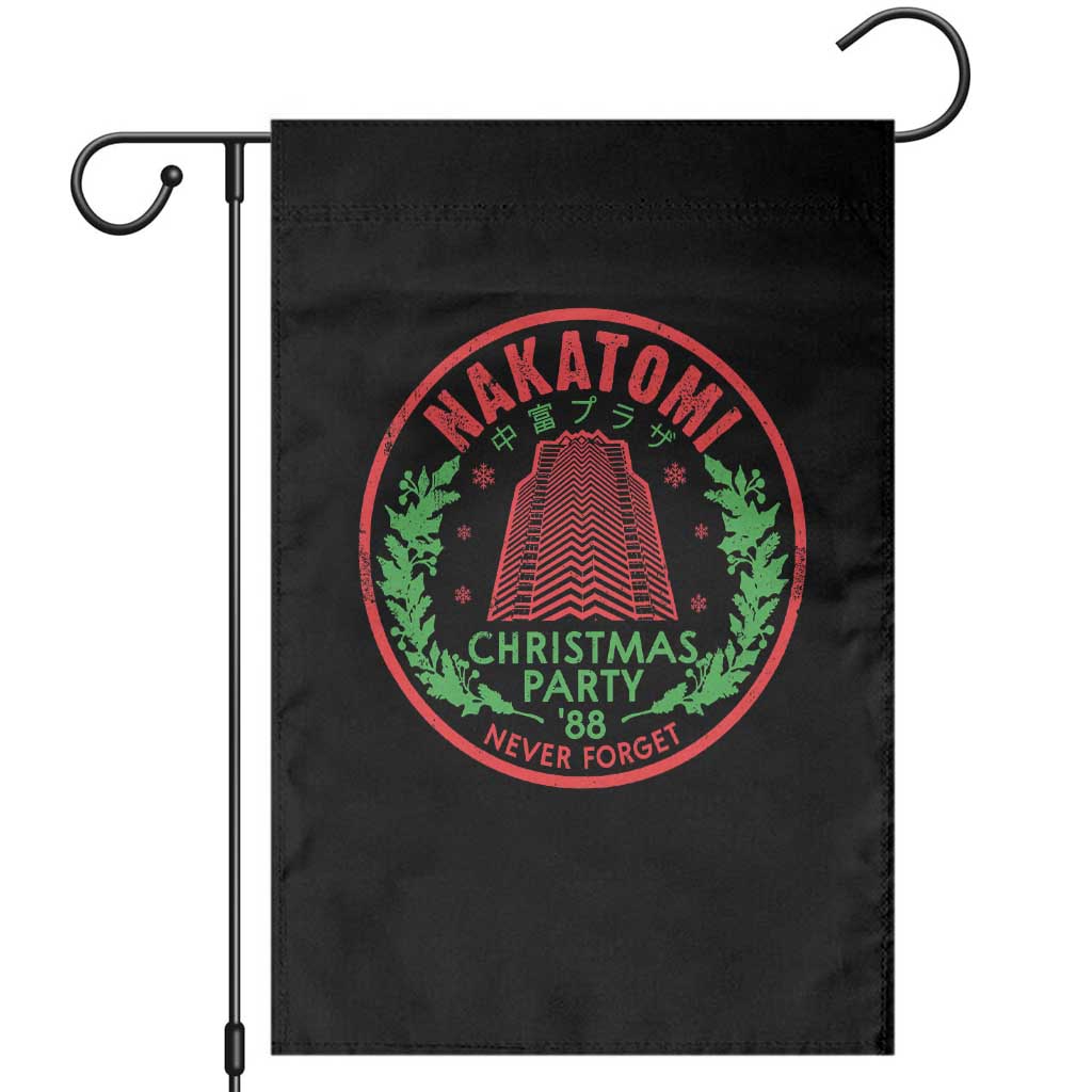 Christmas Nakatomi Plaza Garden Flag Christmas Party 1988 Never Forget Xmas Mistletoe TS11 Black Print Your Wear